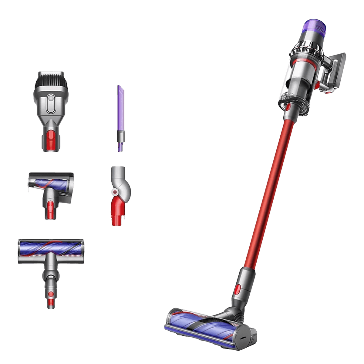 DYSON V15 Origin - Steelstofzuiger - Accuduur 60 min - Nikkel/Rood — afbeelding 1
