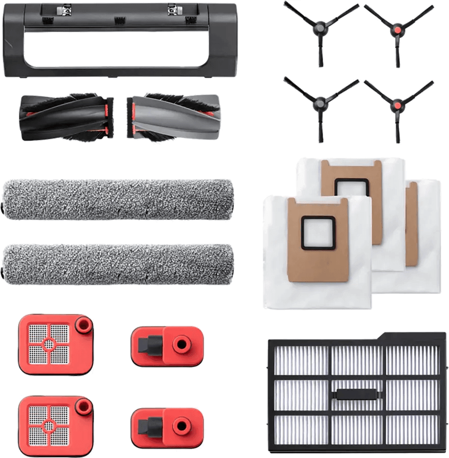 EUFY Omni E28/E25 Accessories Pack (Side Brush*2/Filter*1/Rolling Brush*1/Dustbag*3/Mopping Roller*2/Dirty Water Reservoir Filter for Robovac*2) Accessories Pack — afbeelding 1
