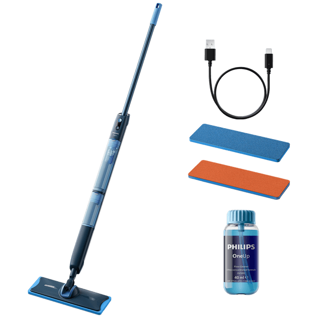 PHILIPS OneUp XV5113/01 - Elektrische dweil - Blauw