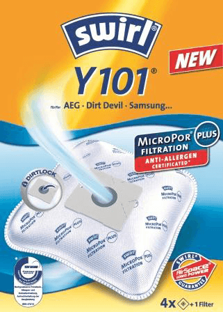 SWIRL Y101 MP3 EVERGLADES 4 stuks Stofzuigerzak