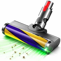 Gemotoriseerde borstelkoppen met laser-LED's geschikt voor Dyson V7, V8, V10 en V11 – direct aangedreven borstelkoppen voor harde vloeren en laagpolige tapijten – vloerzuigmonden voor stofzuigers — thumbnail 1