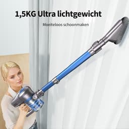Draadloze Stofzuiger - Steelstofzuiger Accu - Huis Snel Schoon - Krachtige Zuigkracht 23kPa - 35 Min Looptijd - Blauw — thumbnail 2