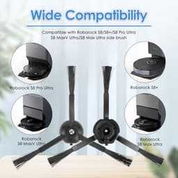 Zijborstels voor Roborock Q5 Max+, S8 MaxV Ultra, Q5 Pro, Q8 Max+, Q Revo, Qrevo Pro, Qrevo S, Qrevo Slim, Qrevo Master, S8 Pro Ultra, S7 MaxV Ultra, Q7 Max, Q7 Max+, Q5 Pro+, S7 & E-serie — thumbnail 1