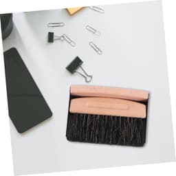 Mini Bezem Stoffer - Handveger Set - Bureau Schoonmaken - Afneembare Onderdelen - 15 cm - Zwart — thumbnail 3