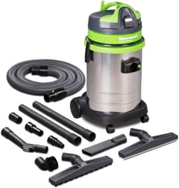 Nat-/droogzuiger - Industriële stofzuiger - Werkplaats schoonhouden - Automatische inschakeling - 15 Kilogram - Groen — thumbnail 1