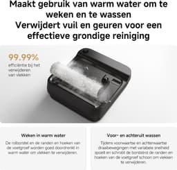 Xiaomi Wet and Dry Vacuum W30 Pro EU – Zelfreinigende vloerreiniger met anti-klit borstel en 180° plat ontwerp — thumbnail 4