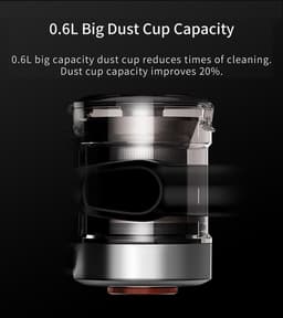 JIMMY H9 Pro 2-in-1-steelstofzuiger Batterij/Accu Droog HEPA Zakloos 600 W Goud, Grijs — thumbnail 5