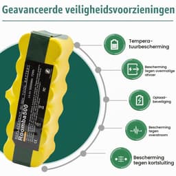 Stofzuigeraccu - 14,4 V - 5000 mAh - Ni-MH — thumbnail 4