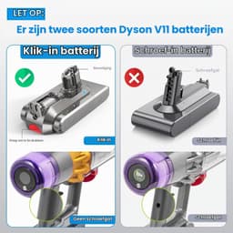 Stofzuigeraccu - 3900 mAh - 25,2 V - Kliksysteem — thumbnail 5