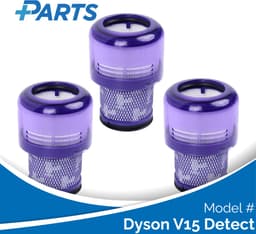 Dyson V15 Detect Filters (3 Stuks, Plus.Parts® alternatief voor 970013-02) — thumbnail 1