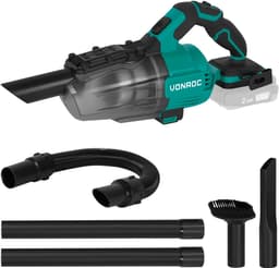 VONROC Krachtige accu steelstofzuiger – VPower 20V – Excl. accu & oplader – 0.6L opvangbak - Incl. 3 mondstukken, 2 verlengbuizen en flexibele slang — thumbnail 2