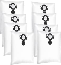 8 stuks stofzuigerzakken - geschikt voor Nilfisk ATTIX 33/44 - VL200 - Aero 20/21 - Aero 25/26/31 & Makita VC2010L - VC2511L - VC2512L - VC3011L — thumbnail 1
