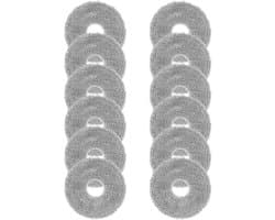 Dailygoods- Wisdoeken 12 Stuks - Herbruikbare Microvezel - Compatibel met Dreame X50/X40/L20 Ultra - Xiaomi X20 Pro/Max - Wasbare Dweilpads - Universele Pasvorm