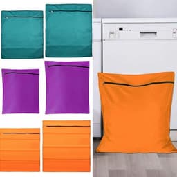 Waszak Huisdier - Opbergzak Organisatie - Dierenhaar Vangen - Voorkomt Verstopping - 60 x 70 cm - Oranje — thumbnail 1