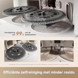 DREAME L10s Ultra Gen 3 kit-stofzuig- en dweilrobot met zuigkracht van 25.000 Pa, uitschuifbare zijborstel en dweil, alles-in-één zelfreinigend station, spraak- en appbediening — thumbnail 4