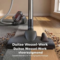 JCP® Stofzuiger Zonder Zak - Stofzuiger - Compact en Licht - Grijs - 42cm x 25cm x 33cm — thumbnail 5