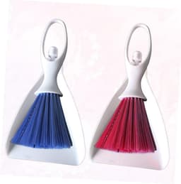 Mini Bezem Stoffer Set - Bureau Reinigingsset - Kleine Ruimtes Schoonmaken - Met Ophanggat - 25x12cm - Blauw — thumbnail 4