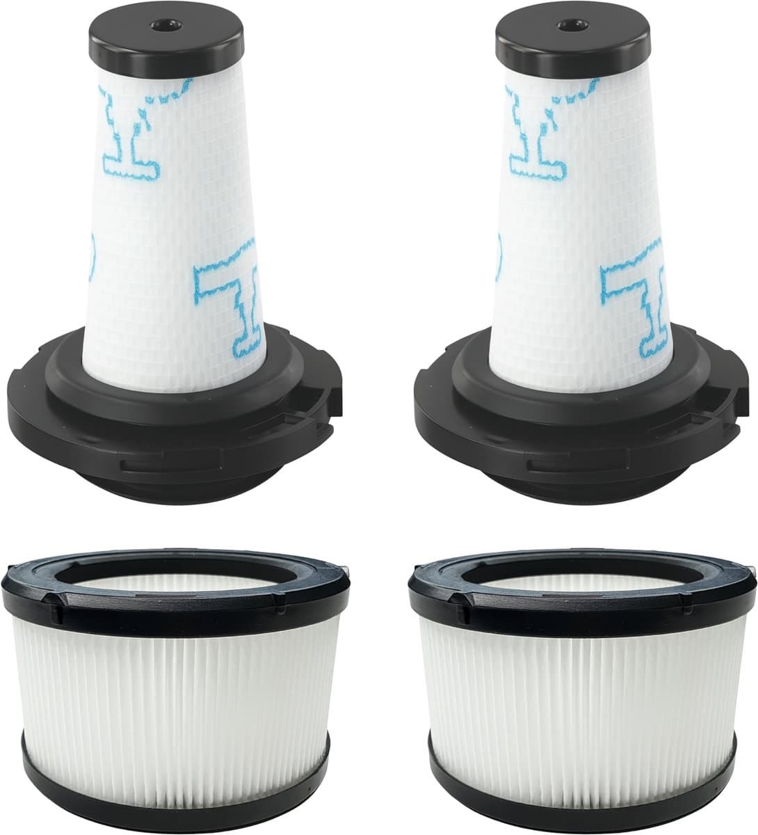 Filter voor Rowenta vervangingsfilter ZR009010 / ZR009012 [Set 2] X-Force Flex 7.60/9.60/X-Nano Essential — afbeelding 1