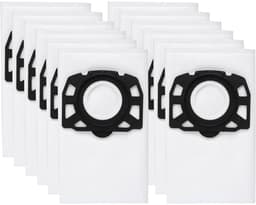 12-pack stofzuigerzakken voor Kärcher KFI 487 modellen met zak WD4-WD6 - Scheurvast en wasbaar - 12-pack - Ideaal voor huishoudens met huisdieren - Wit — thumbnail 5