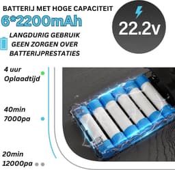 Kruimeldief Best Verkocht - Kruimeldief Snoerloos - Handstofzuiger Draadloos - Handstofzuiger 4 In 1 - Steelstofzuiger - Steelstofzuiger Draadloos - Steelstofzuiger Zonder Zak Op Accu - Twee Snelheidsstanden - Krachtige Zuigkracht — thumbnail 4