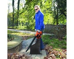 Bladblazer Opvangzak - Bladzuiger Zak - Tuinonderhoud - Met Rits - 60 x 44 cm - Zwart