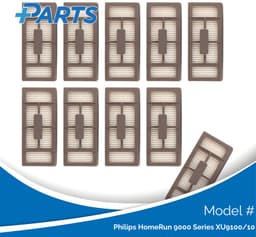 Philips HomeRun 9000 Series XU9100/10 Filters (10 Stuks, Plus.Parts® alternatief voor XV1492/10) — thumbnail 1