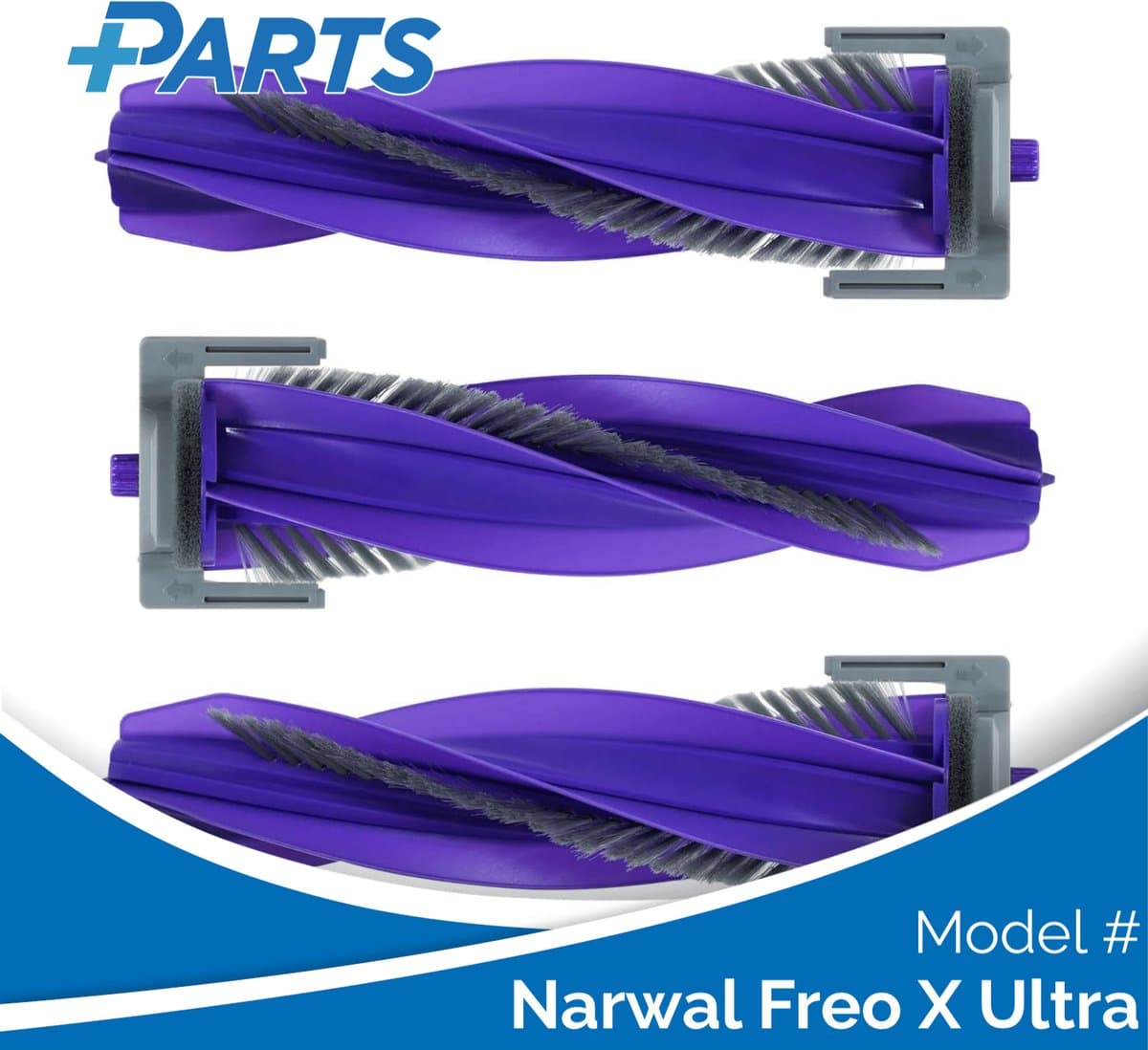 Narwal Freo X Ultra Borstels (3 Stuks, Plus.Parts® alternatief voor CP-PJ-A00090-00-00) — afbeelding 1