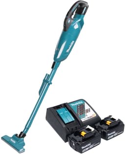 Makita DCL 283 FRT accustofzuiger 18 V 0,73 l borstelloos + 2x accu 5,0 Ah + oplader — thumbnail 1