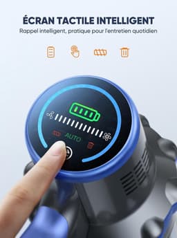 RFWR® Draadloze Stofzuiger met Automatische Mode en Kleurentouchscreen - 40000PA en 55 Minuten Gebruik — thumbnail 3