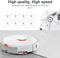 NTHProducts - Vervangende Zijborstels - Perfecte Compatibiliteit - 8 Stuks - Hoogwaardige Silicone - Ideaal voor Roborock Stofzuigers - Voor Diverse Mo... — thumbnail 3