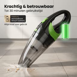 Kruimeldief Snoerloos - Handstofzuiger Draadloos - Kruimelzuiger met 4 Opzetstukken - Kleine Stofzuiger voor Auto en Thuis — thumbnail 5