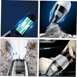 Draagbare Stofzuiger - Kruimeldief Auto - Interieur Reinigen - Laag Geluidsniveau - 27 cm - Zwart — thumbnail 5