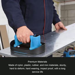 Elektrische Zuignap - Vacuümzuiger Tegels - Gladde Materialen Verplaatsen - Automatische Druk Bijvulling - 260 kg - Zwart — thumbnail 5