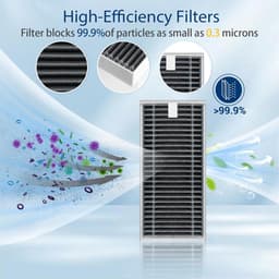 19-delige - 1 rubberen hoofdborstel, 1 dweilroller, 6 zijborstels, 4 HEPA-filters en 6 stofzuigerzakken - Voor ECOVACS DEEBOT X8 Pro Omni/ X8 Omni robotstofzuiger — thumbnail 4