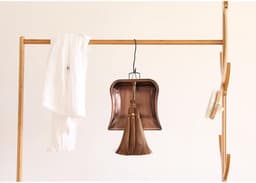 Kleine Bezem Stoffer Set - Handbezem Stoffer - Bureau Schoonmaken - Compact Ontwerp - 14x31cm - Bruin — thumbnail 5