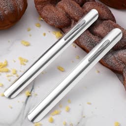 Kruimelveger Set - Tafelreiniger Rvs - Tafel Schoonmaken - Met Handige Clip - 5 Stuks - Zilver — thumbnail 3