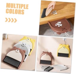 Mini Bezem Stoffer - Reinigingsset Klein - Bureau Schoonmaken - Compact Ontwerp - 23.5 cm Lengte - Diverse Kleuren — thumbnail 3
