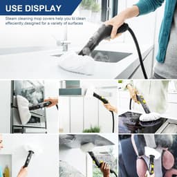 Allecto Plus - Microvezel wisdoeken set voor stoomreiniger EasyFix - 9 stuks - Reiniger accessoires voegen - SC 2 SC 3 SC 4 SC 5 - Reinigingsdoeken (Nederlands) — thumbnail 2