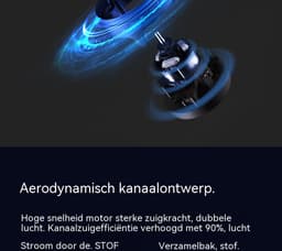 Mini Handstofzuiger Draadloos-Autostofzuiger 2-in-1-Zuig- en Blaasfunctie-6000 Pa-HEPA H13 Filter – Auto Thuis Kantoor – 100 ml – Wit — thumbnail 3