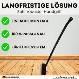 Stofzuiger Handgreep - Slanggreep Reserveonderdeel - Stofzuigen - Gemaakt in Duitsland - 35 mm - Zwart — thumbnail 2