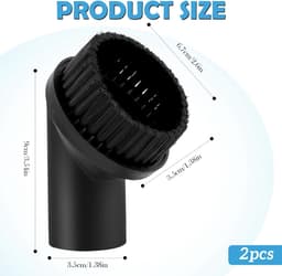 2 stuks meubelborstel voor stofzuiger 35 mm stofzuigerborstel accessoires stofzuiger universele borstel accessoires stofzuiger geschikt voor de meeste stofzuigers — thumbnail 3