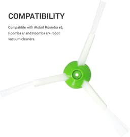 kwmobile robotstofzuiger reserve vervangingsonderdelen set - Compatibel met Roomba e5/ i7 en i7+ robotstofzuiger - 3 Borstels - Compatibel met iRobot — thumbnail 3