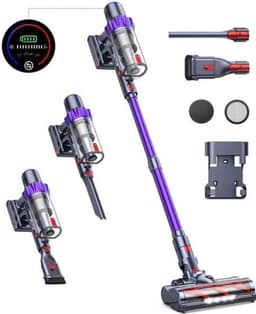 Steelstofzuiger - Vacuum Cleaner - Draadloze Stofzuiger- Kruimeldief Snoerloos - 500W - 48KPa - Handstofzuiger - 1.5L Stofreservoir - Automatische Zuigkracht Aanpassing - Ideaal voor Huisdierharen, Tapijt en Harde Vloeren — thumbnail 3