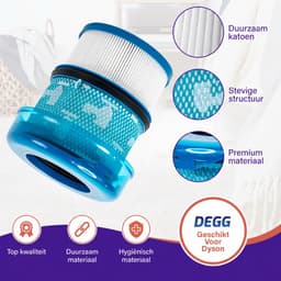 DEGG® - HEPA Filters Geschikt voor Dyson V16 – Wasbare Vervangingsfilters voor Stofzuiger – Sterke Filtratie – 2 Stuks — thumbnail 5