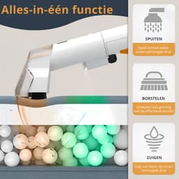 Norvia - Tapijtreiniger - 750W - 15KPa Zuigkracht - Draagbare Vlekkenreiniger - Voor Tapijt, Bank, Auto - Huisdieren - Compact — thumbnail 4