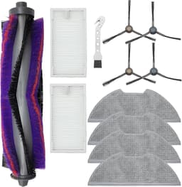 Accessoirekit geschikt voor Eureka NERE10s E10S, ​​Obode A8 A8 Plus en Midea M9 stofzuigers: 1 hoofdborstel, 4 zijborstels, 2 HEPA-filters en 4 doekjes. — thumbnail 1
