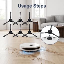 6 stuks zijborstels - Siliconen - Laag geluidsniveau — thumbnail 3