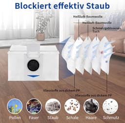 Cosensi - Accessoireset voor robotstofzuiger: rubberen borstel, filters, reinigingsdoeken, zijborstels, stofzakken. — thumbnail 2