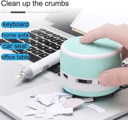 Draadloze Mini Stofzuiger - Handheld Tafelstofzuiger voor Thuis, Kantoor en Auto — thumbnail 5