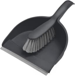 Stofpan Compact met rubberen lip en borstel - Grijs — thumbnail 1